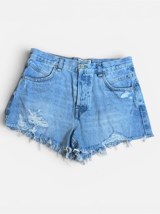 We The Free Pants - We The Free People Now or Never Light Blue Demin Distressed Cutoff Shorts Sz. 27